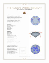 1.05 Ct. Blue Sapphire Bezel Ring, 14K White Gold 3 D Scan Report