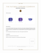 3.00 Ct. Sapphire from Ceylon (Sri Lanka) Appraisal