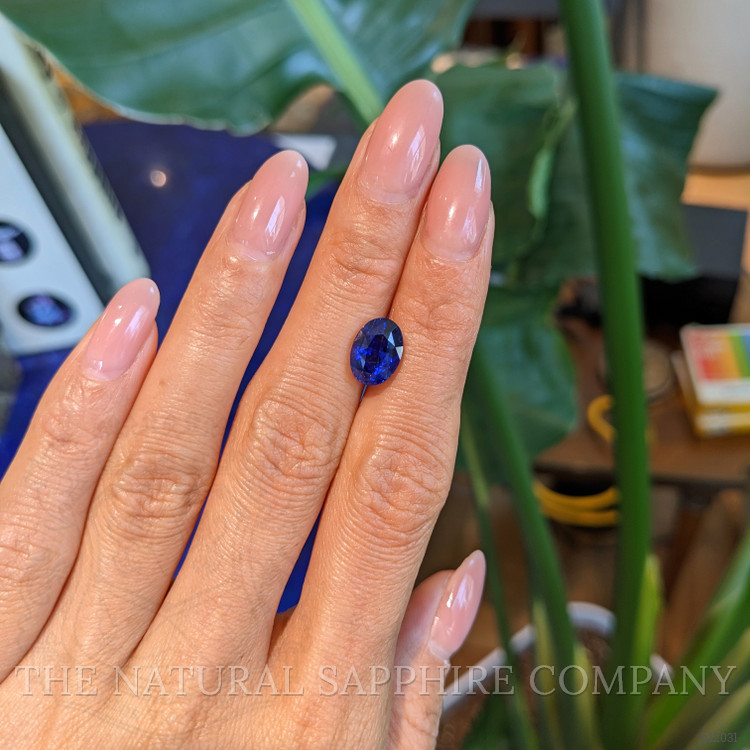 4.07 Ct. Blue Sapphire from Ceylon (Sri Lanka)