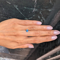 1.16 Ct. Greenish Blue Sapphire from Montana Life Style
