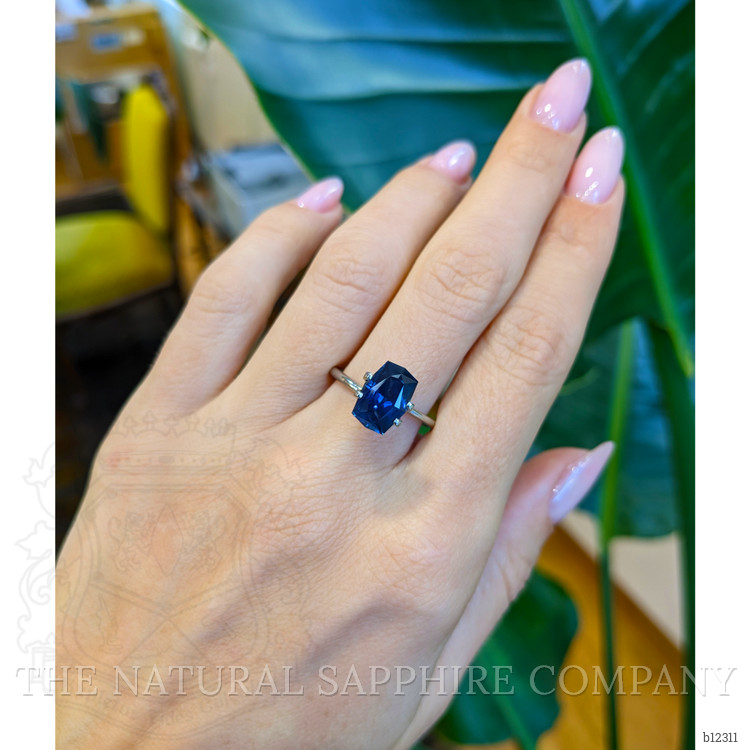 3.87 Ct. Blue Sapphire from Montana