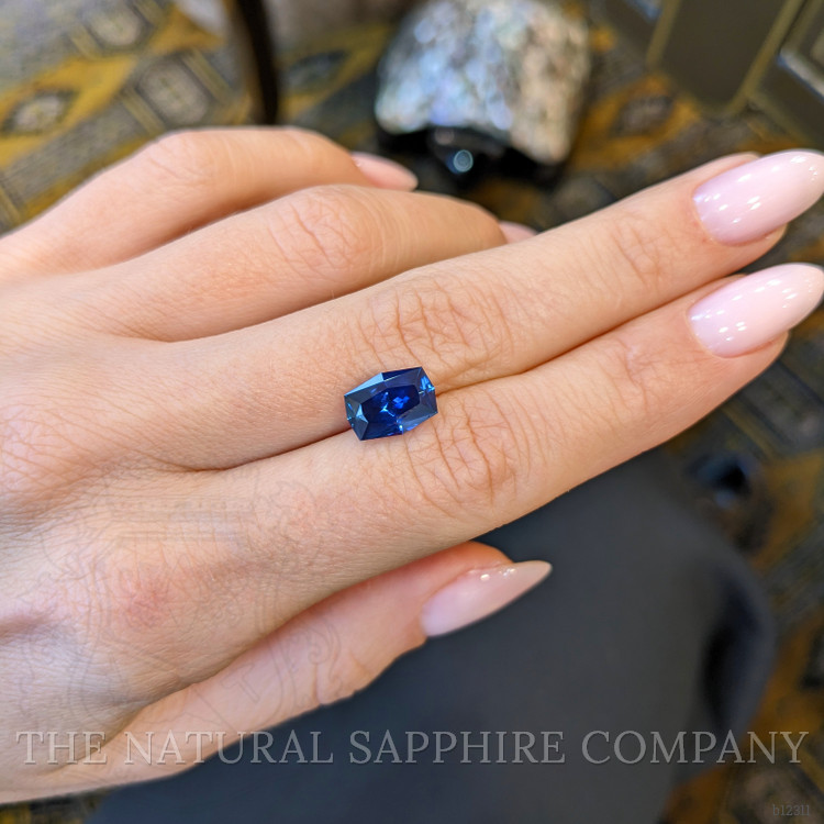 3.87 Ct. Blue Sapphire from Montana