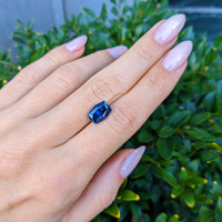 3.87 Ct. Blue Sapphire from Montana Life Style