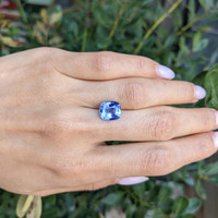 4.58 Ct. Blue Sapphire from Ceylon (Sri Lanka) Life Style