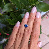 1.84 Ct. Blue Sapphire from Ceylon (Sri Lanka) Life Style