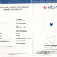 6.02 Ct. Sapphire from Ceylon (Sri Lanka) Scan Report