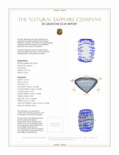 0.63 Ct. Sapphire from Ceylon (Sri Lanka) 3 D Scan Report