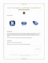 0.63 Ct. Blue Sapphire from Ceylon (Sri Lanka) Appraisal