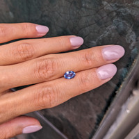 1.10 Ct. Blue Sapphire from Ceylon (Sri Lanka) Life Style