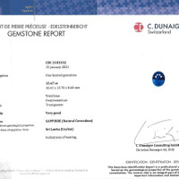 15.67 Ct. Blue Sapphire from Ceylon (Sri Lanka) Scan Report