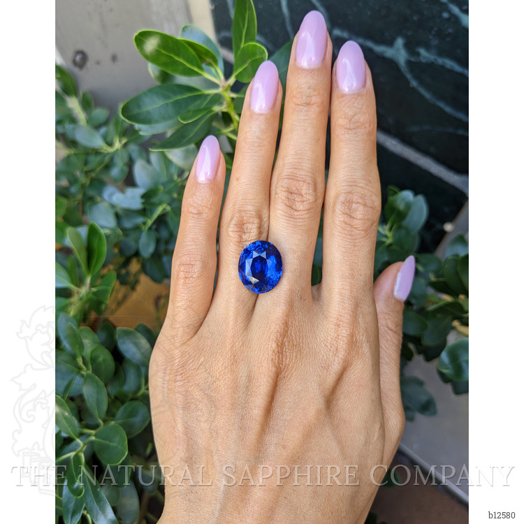 15.67 Ct. Blue Sapphire from Ceylon (Sri Lanka)