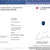 17.17 Ct. Sapphire from Ceylon (Sri Lanka) Scan Report