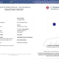 5.16 Ct. Blue Sapphire from Ceylon (Sri Lanka) Scan Report