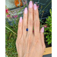 1.24 Ct. Blue Sapphire from Thailand Life Style