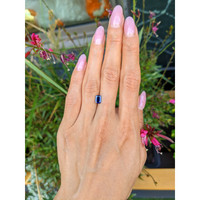 1.07 Ct. Blue Sapphire from Thailand Life Style