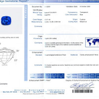 13.01 Ct. Blue Sapphire from Ceylon (Sri Lanka) Scan Report