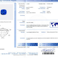 13.01 Ct. Blue Sapphire from Ceylon (Sri Lanka) Scan Report