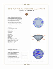 1.36 Ct. Blue Sapphire from Ceylon (Sri Lanka) 3 D Scan Report