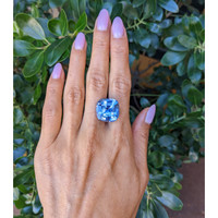 24.60 Ct. Blue Sapphire from Ceylon (Sri Lanka) Life Style
