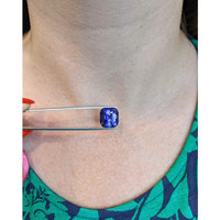 14.74 Ct. Blue Sapphire from Ceylon (Sri Lanka) Life Style