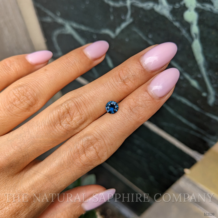 0.72 Ct. Greenish Blue Sapphire from Tanzania