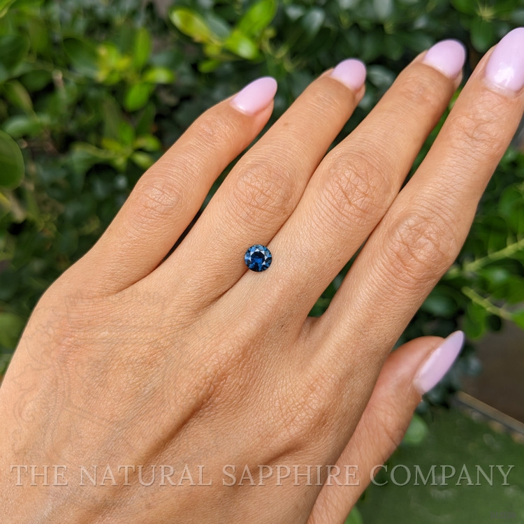 0.72 Ct. Greenish Blue Sapphire from Tanzania