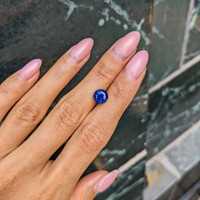 2.38 Ct. Blue Sapphire from Ceylon (Sri Lanka) Life Style