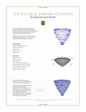 0.73 Ct. Blue Sapphire from Thailand 3 D Scan Report
