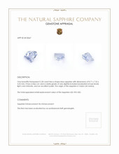2.30 Ct. Blue Sapphire from Ceylon (Sri Lanka) Appraisal