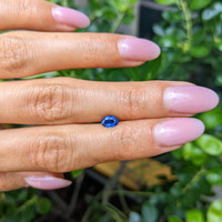 0.61 Ct. Blue Sapphire from Thailand Life Style