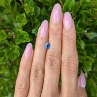 0.85 Ct. Blue Sapphire from Thailand Life Style