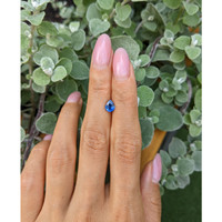 0.85 Ct. Blue Sapphire from Thailand Life Style
