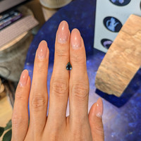 1.08 Ct. Greenish Blue Sapphire from Thailand Life Style