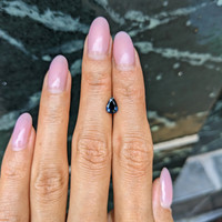 1.08 Ct. Greenish Blue Sapphire from Thailand Life Style