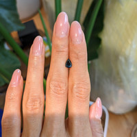 1.08 Ct. Greenish Blue Sapphire from Thailand Life Style