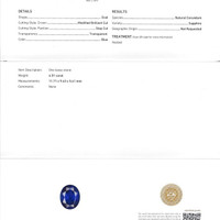 4.51 Ct. Blue Sapphire from Ceylon (Sri Lanka) Scan Report