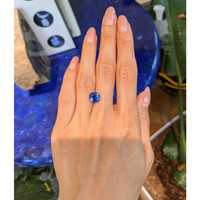 3.40 Ct. Blue Sapphire from Ceylon (Sri Lanka) Life Style