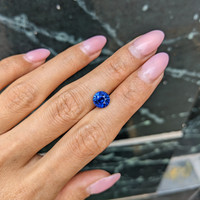 2.66 Ct. Blue Sapphire from Ceylon (Sri Lanka) Life Style