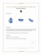 0.64 Ct. Blue Sapphire from Ceylon (Sri Lanka) Appraisal
