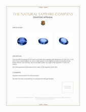 0.49 Ct. Blue Sapphire from Ceylon (Sri Lanka) Appraisal
