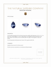 0.50 Ct. Blue Sapphire from Ceylon (Sri Lanka) Appraisal