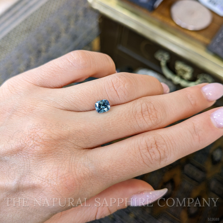 1.21 Ct. Greenish Blue Sapphire from Montana