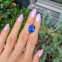 10.49 Ct. Blue Sapphire from Ceylon (Sri Lanka) Life Style