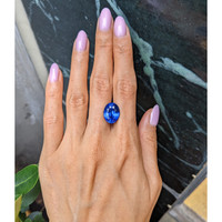 10.49 Ct. Blue Sapphire from Ceylon (Sri Lanka) Life Style