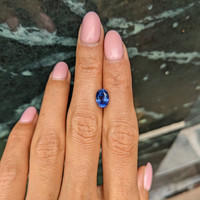 2.55 Ct. Blue Sapphire from Ceylon (Sri Lanka) Life Style