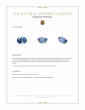 0.50 Ct. Blue Sapphire from Ceylon (Sri Lanka) Appraisal