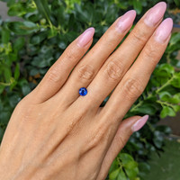 1.25 Ct. Blue Sapphire from Ceylon (Sri Lanka) Life Style