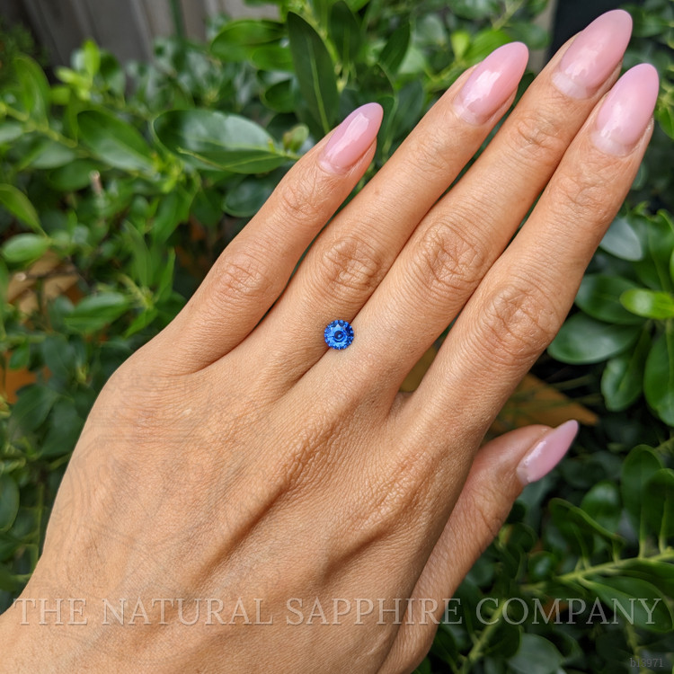 0.91 Ct. Blue Sapphire from Ceylon (Sri Lanka)