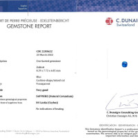 2.66 Ct. Blue Sapphire from Ceylon (Sri Lanka) Scan Report