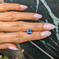 2.66 Ct. Blue Sapphire from Ceylon (Sri Lanka) Life Style